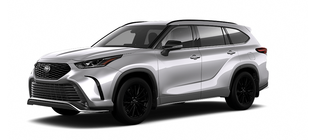 2023 toyota highlander gas silver front view