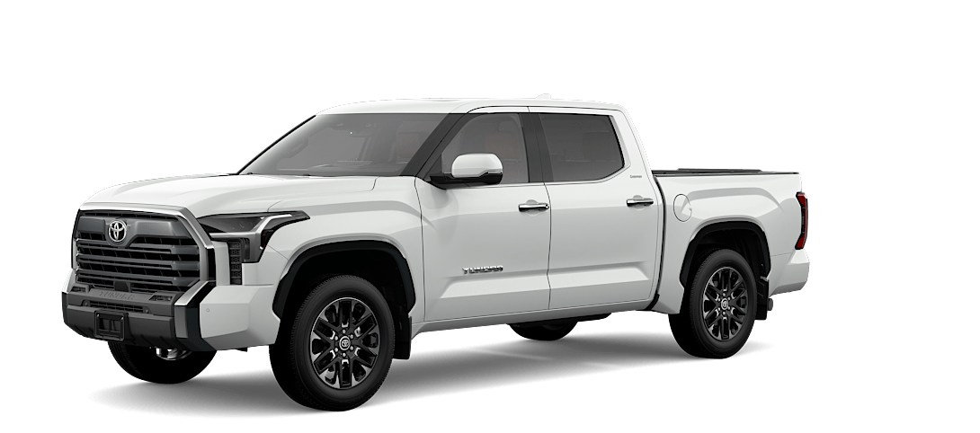 2023 toyota tundra gas limited white front view