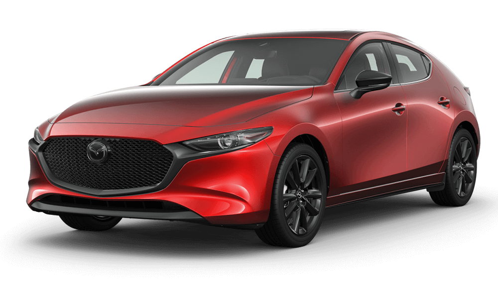 2023 mazda3 sport red front view